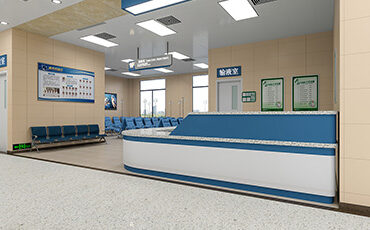 Why are imitation wood grain metal faced panels widely used in hospitals?