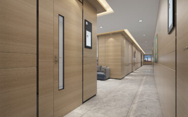 Why can laminated steel panels be used for hospital wall decoration?