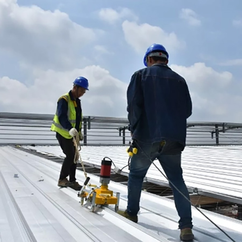 PVC waterproof membrane composite metal roofing tile