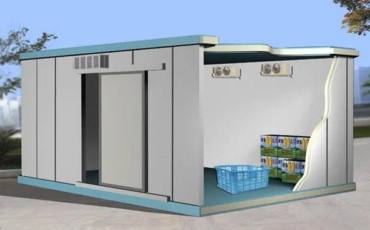 Salt-cured boards are selected for cold storage decoration.